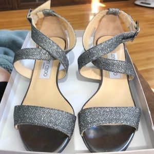 Jimmy Choo Chiara wedge in anthracite